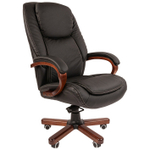 Офисное кресло CHAIRMAN 408, натуральная кожа/экокожа