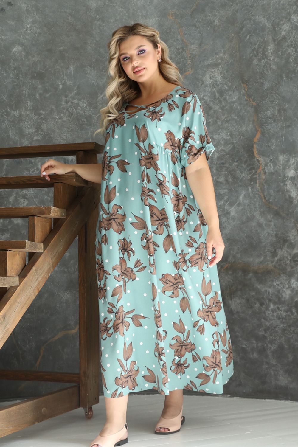 Платье П3-4766/7 Wisell (Акция)