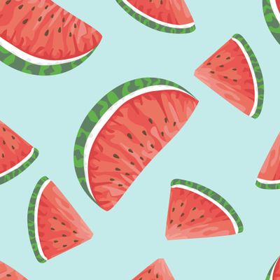 Дольки арбуза на голубом