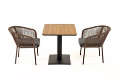 "Каффе" обеденная группа на 2 персоны, цвет "дуб"