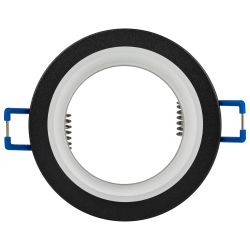 Светильник встраиваемый декоративный ЭРА DK106 BK под лампу MR16 GU5.3 черный