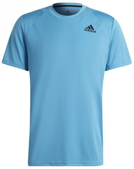 Мужская теннисная футболка Adidas Club Tee - sky rush/black