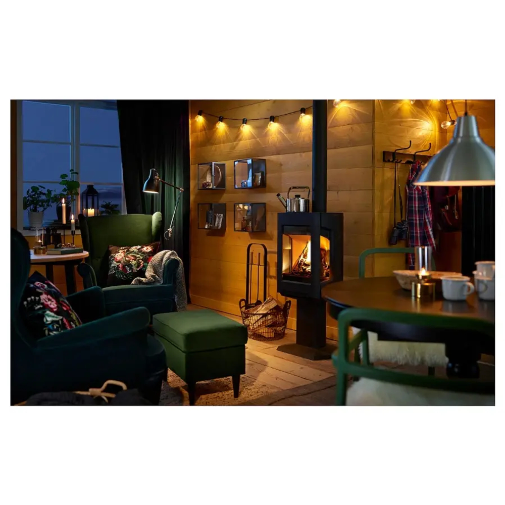 Табурет для ног - IKEA STRANDMON, 60х40х44 см, зеленый СТРАНДМОН ИКЕА