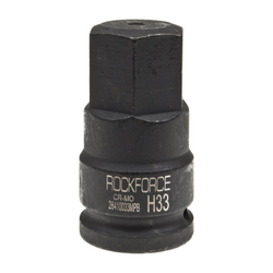 Головка-бита 33мм 3/4" 6-гранная ударная L=81мм ROCKFORCE RF-26410033MPB