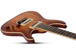 SCHECTER C-1 EXOTIC SPALTED MAPLE Satin Natural Vintage Burst
