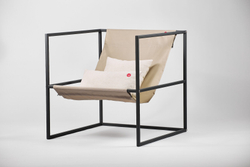 Уличное кресло TESS Outdoor Chair grey / olive beige textile (Up!Flame)