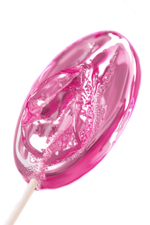 Леденец в форме вагины со вкусом айриш крим - 50 гр. (Цвет: розовый)