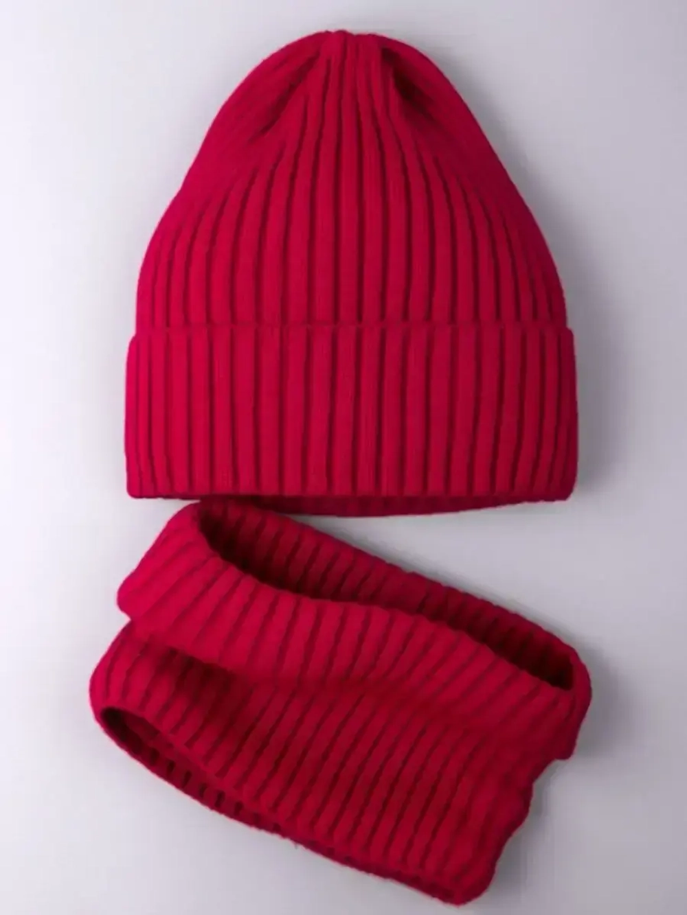 Шапка и снуд для девочки осенние