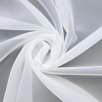 Вуаль капрон без утяжелителя, ш. 325 см, пр-во Турция, белый