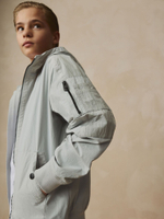 Куртка непромокаемая с капюшоном для мальчика Next E82-313, Серый