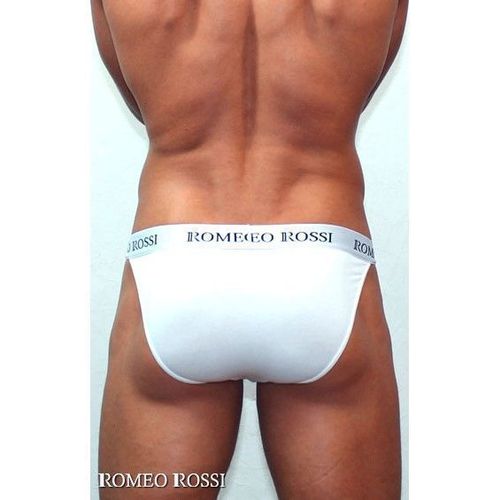 Мужские трусы танга белые Romeo Rossi Tanga RR3001-01