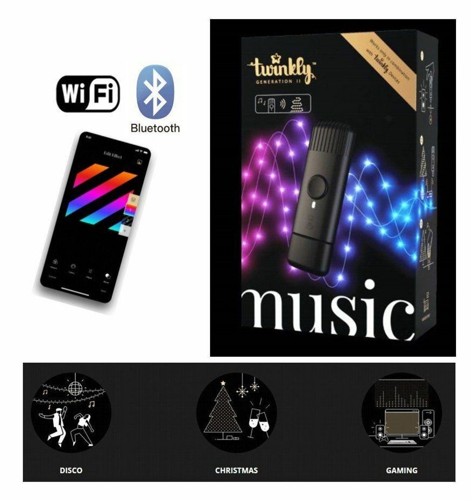 Музыкальный контроллер Twinkly MUSIC DONGLE для светодиодных фонарей Twinkly + Wi-Fi + BT