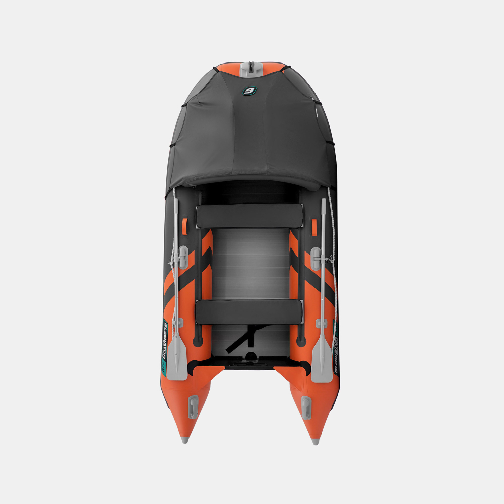 Надувная лодка GLADIATOR C330AL оранжево-темносерый