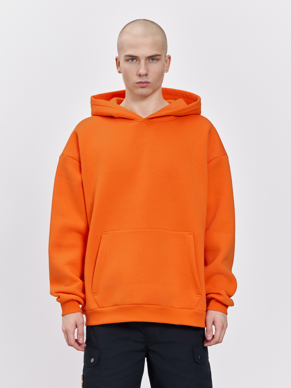 Худи с начесом (оранжевый)