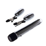 Вибронабор Baile Turbo NippleClamps, вибратор 17 см + клипсы