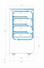 Холодильная витрина Carboma Cube 2 KC70 VV 0,9-1 STANDARD без боковин (версия 2.0) (9005-0109)