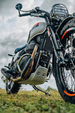 Алюминиевая защита картера Royal Enfield, серебристого цвета, арт. 1990552