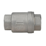 Spring check valve Elephant LSCV, body material - stainless steel AISI 316, closure element material - stainless steel AISI 316, seal - PTFE