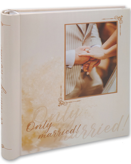 Фотоальбом свадебный на 20 магнитных листов 23х28 см, внутр. спираль only married Свадебный авто