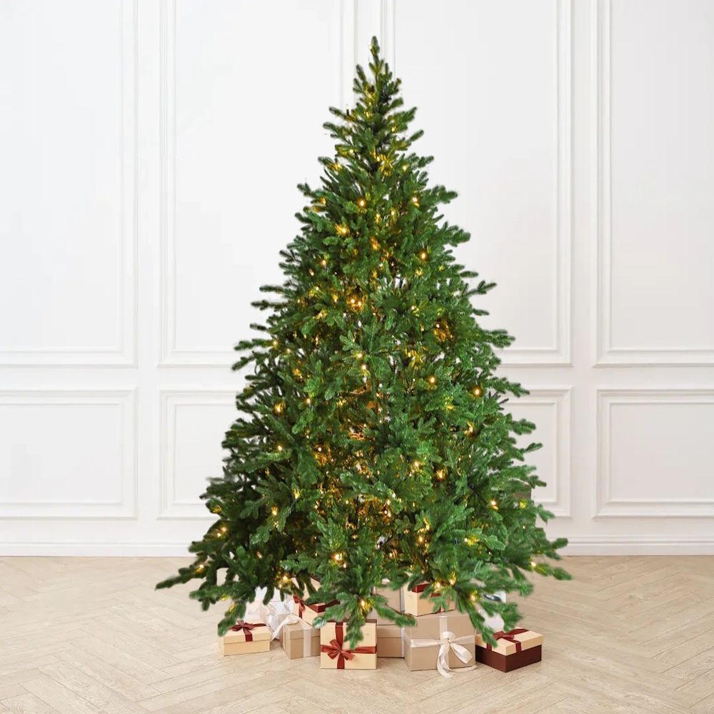 Елка с гирляндой встроенной «Вега» (Литая хвоя) 185 см / 1,85 м