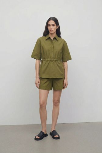 Свободные шорты из хлопка-поплина