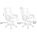Кресло руководителя Helmi HL-E09 "Capital", экокожа черная
