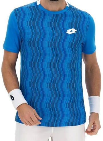 Мужская теннисная футболка Lotto Tech IV D3 - небесный
