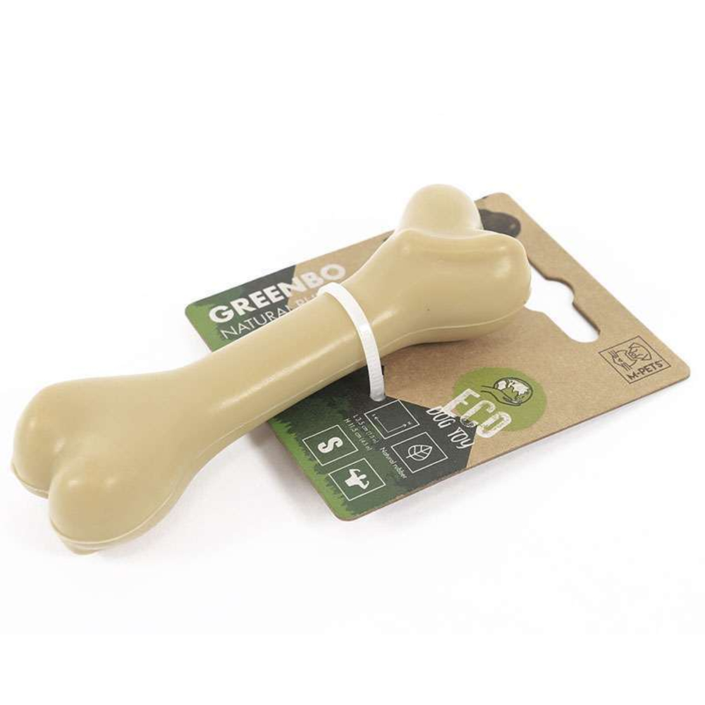 M-PETS Игрушка для собак кость из натурального каучука GREENBO (Гринбо), размер S, 11,5х3,5х2,5 см