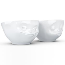 Набор чаш Grinning & Kissing, 200 мл, белый, 2 шт.