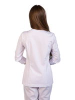 Туника медицинская женская Dr. Nice DRN135 с косой молнией, белый, 44