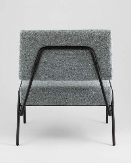 Кресло Теллинг шенилл серо-синий