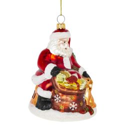 GAEM Украшение новогоднее "Дед Мороз", L9,5 W9 H13 см