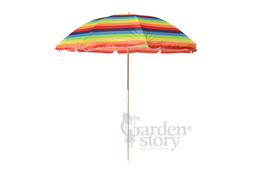 Зонт  2,0м разноцветный (уп.12шт.) 2 части арт.WRU051 "Garden story"