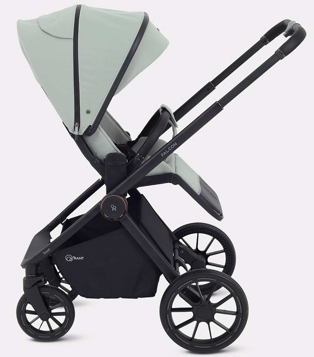 Детская коляска Rant Falcon Neo 3 в 1 с автокреслом Cruise Black Sage
