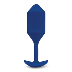 b-Vibe Vibrating Snug Plug 4 - Анальная пробка с вибрацией