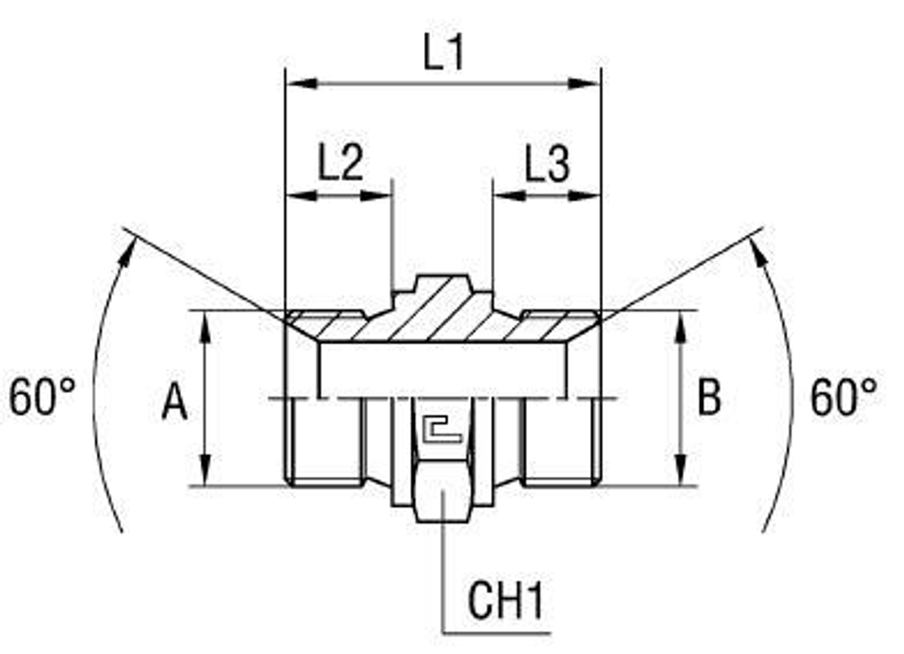 Соединение P BSP 1.1/4" BSP 1.1/4"