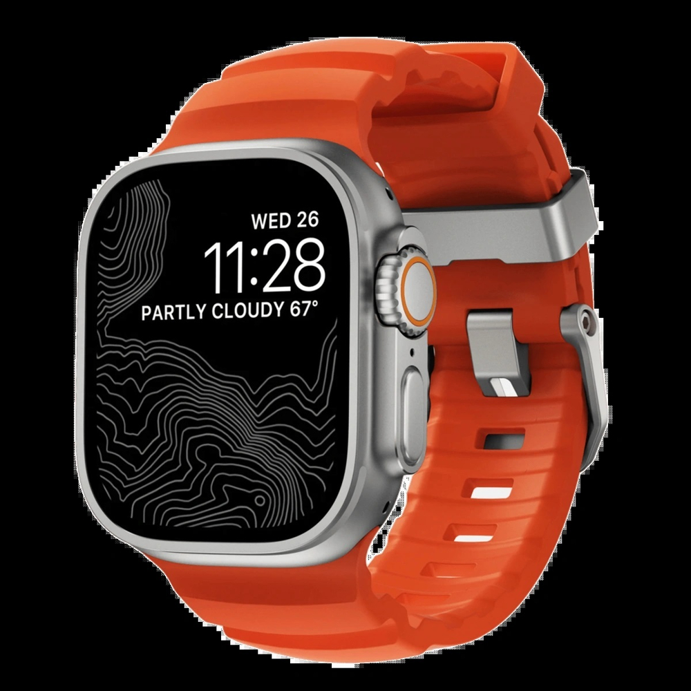 Ремешок Nomad Rocky Point Band для Apple Watch 42/44/45/49мм, Natural/Magma (NM014872858)