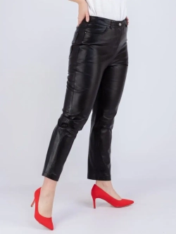 Брюки женские из натуральной кожи