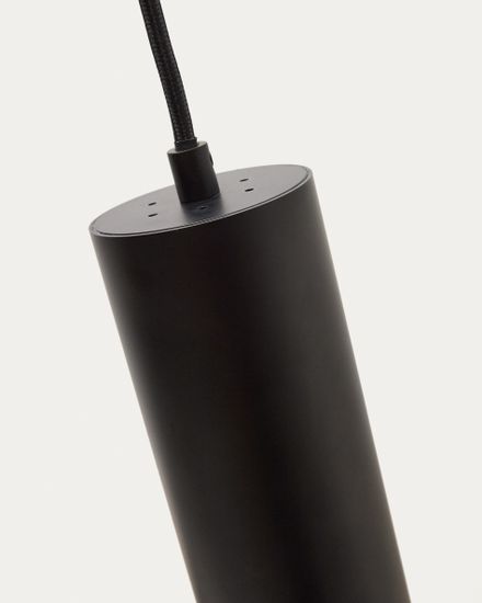 Подвесной светильник Andia из алюминия с черной отделкой