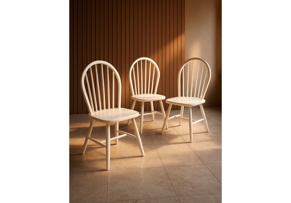 Стул деревянный Woodville Венский, белый