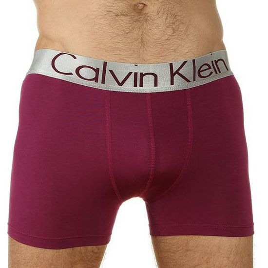 Мужские трусы боксеры cредней длины фиолетовые Calvin Klein Boxer new модал