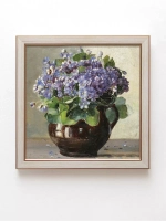 Картины на стену интерьерная на холсте 4 шт, 23*23 см