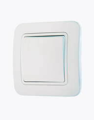 Выключатель Makel Lillium Natural 1-клавишный белый 05085