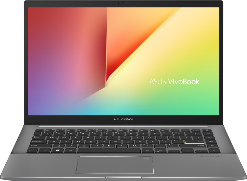 Ноутбук ASUS VivoBook S14 S433EA-AM213T (90NB0RL4-M03450) Intel Core i7 1165G7/16384 Mb/14; Full HD 1920x1080/512 Gb SSD/Intel Iris Xe Graphic/Windows 10 Home/серый