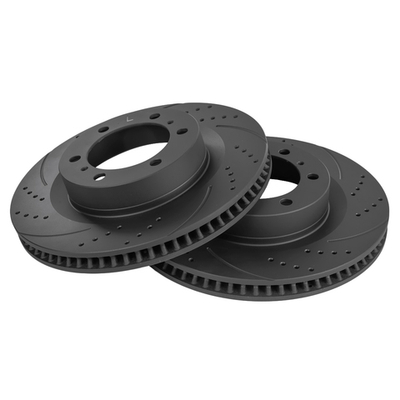 Диск тормозной передний перфорированный PRO-Line с покрытием (компл.2 шт) Toyota Land Cruiser 4.03.0D-4D 03 GANZ GIJ06100S