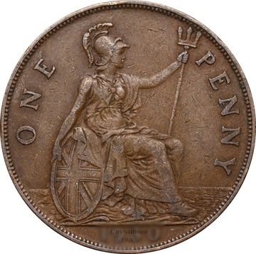 1 пенни 1928-1936 Великобритания