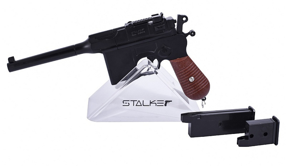 Пистолет Stalker SA96M Spring Mauser C96, кал.6мм