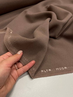 Пальтовая однотонная шерсть с кашемиром (Alta Moda, 85%шерсть/15%кашемир, Теплая нуга, 560 гр/м2, 143)
