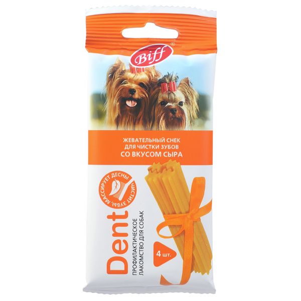 Лакомство TiTBiT Жевательный снек DENT для собак мелких пород со вкусом сыра