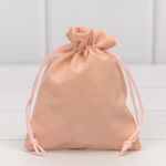 Мешочек 10х12см Бархат класс А (Персиковый)